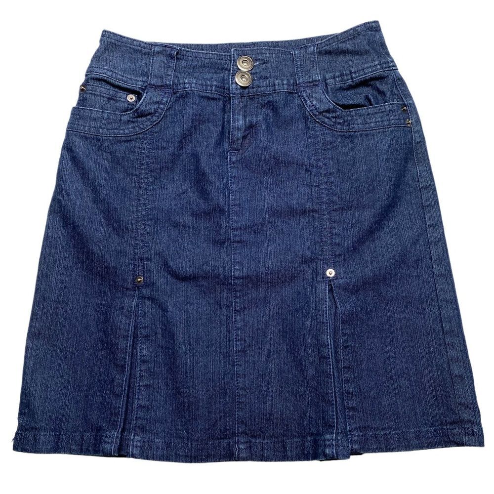 Vintage Willi Smith Pleated Denim Skirt Sz 2